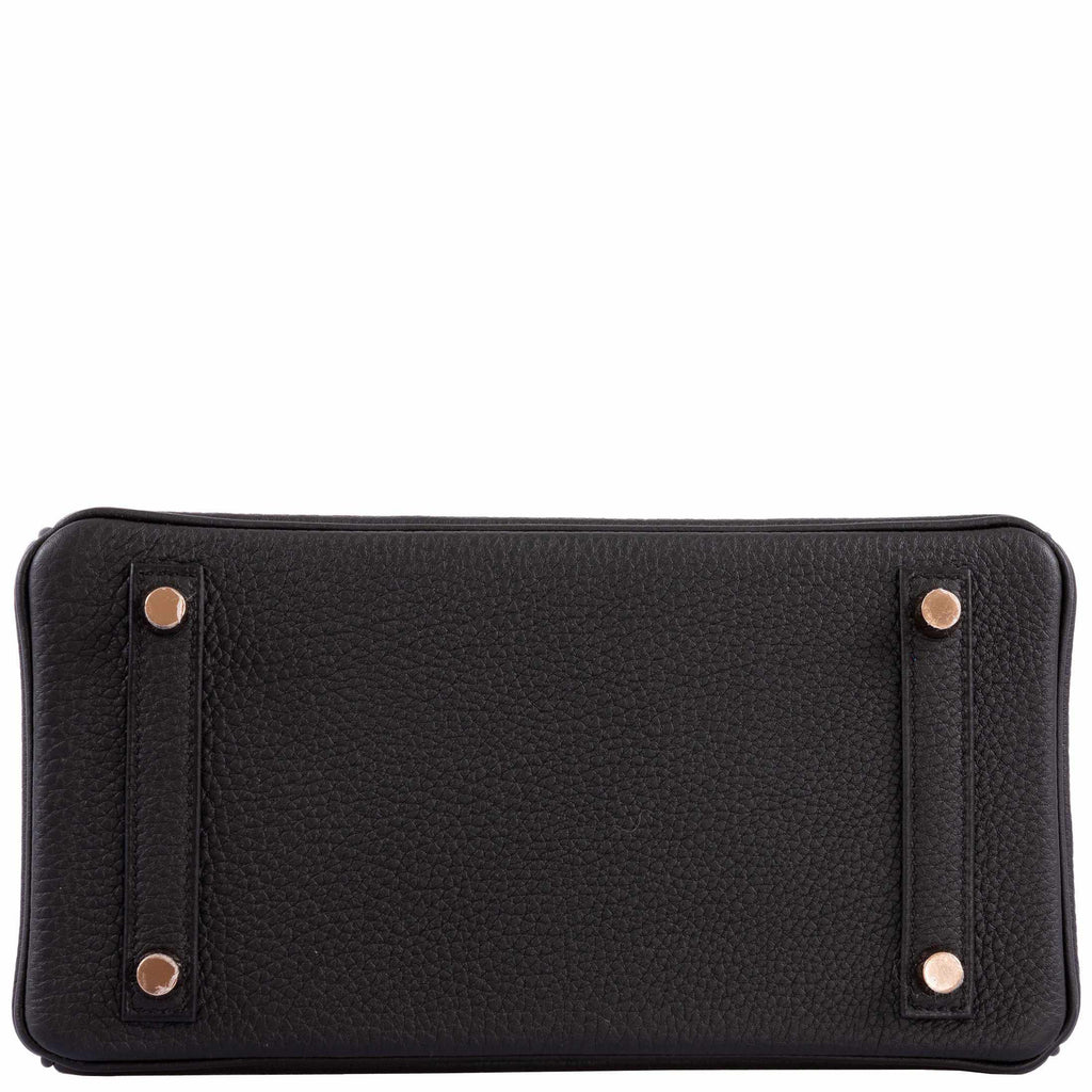 Hermès Birkin 25 Black Togo Rose Gold Hardware - 2020, Y