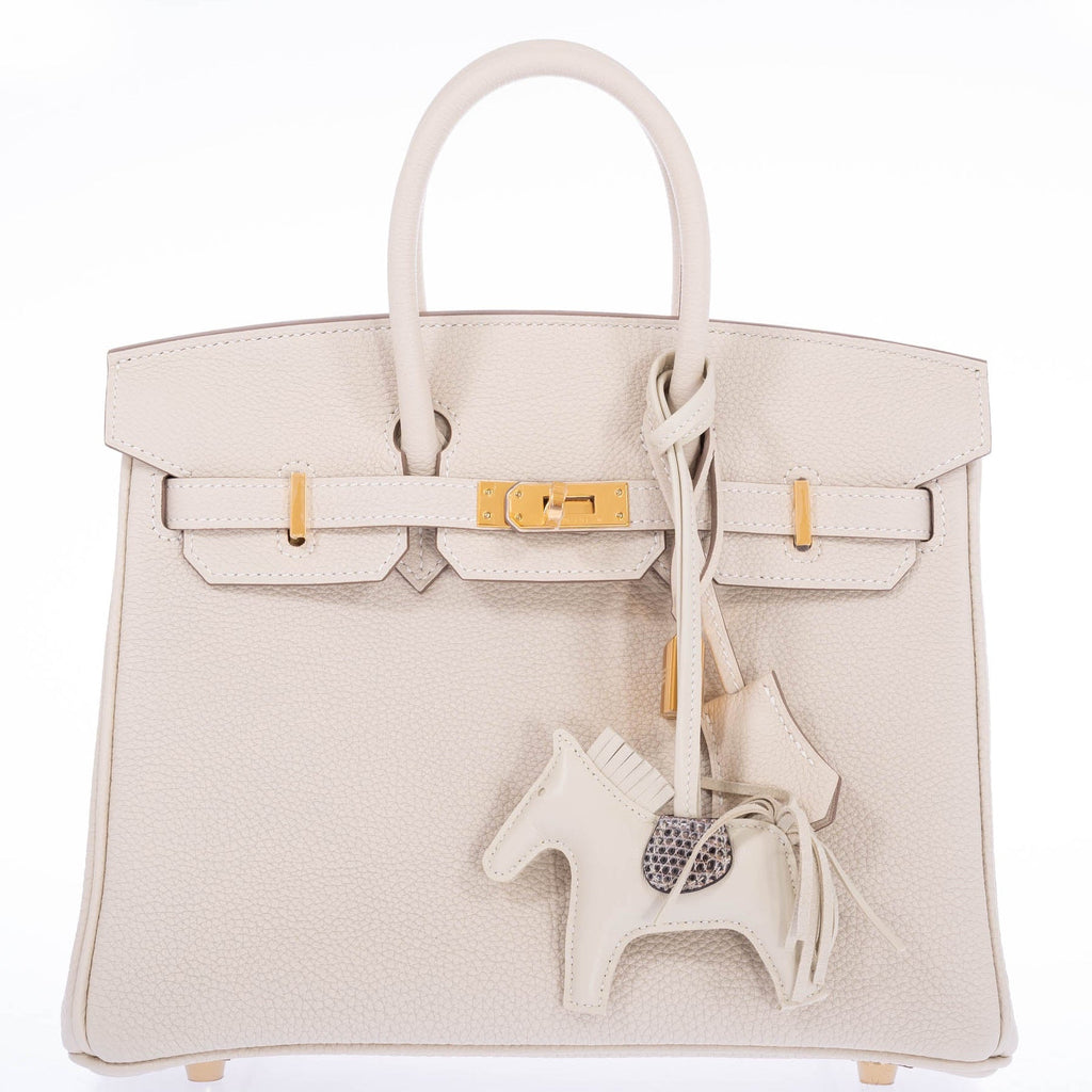Hermès Birkin 25 Craie Togo Gold Hardware
