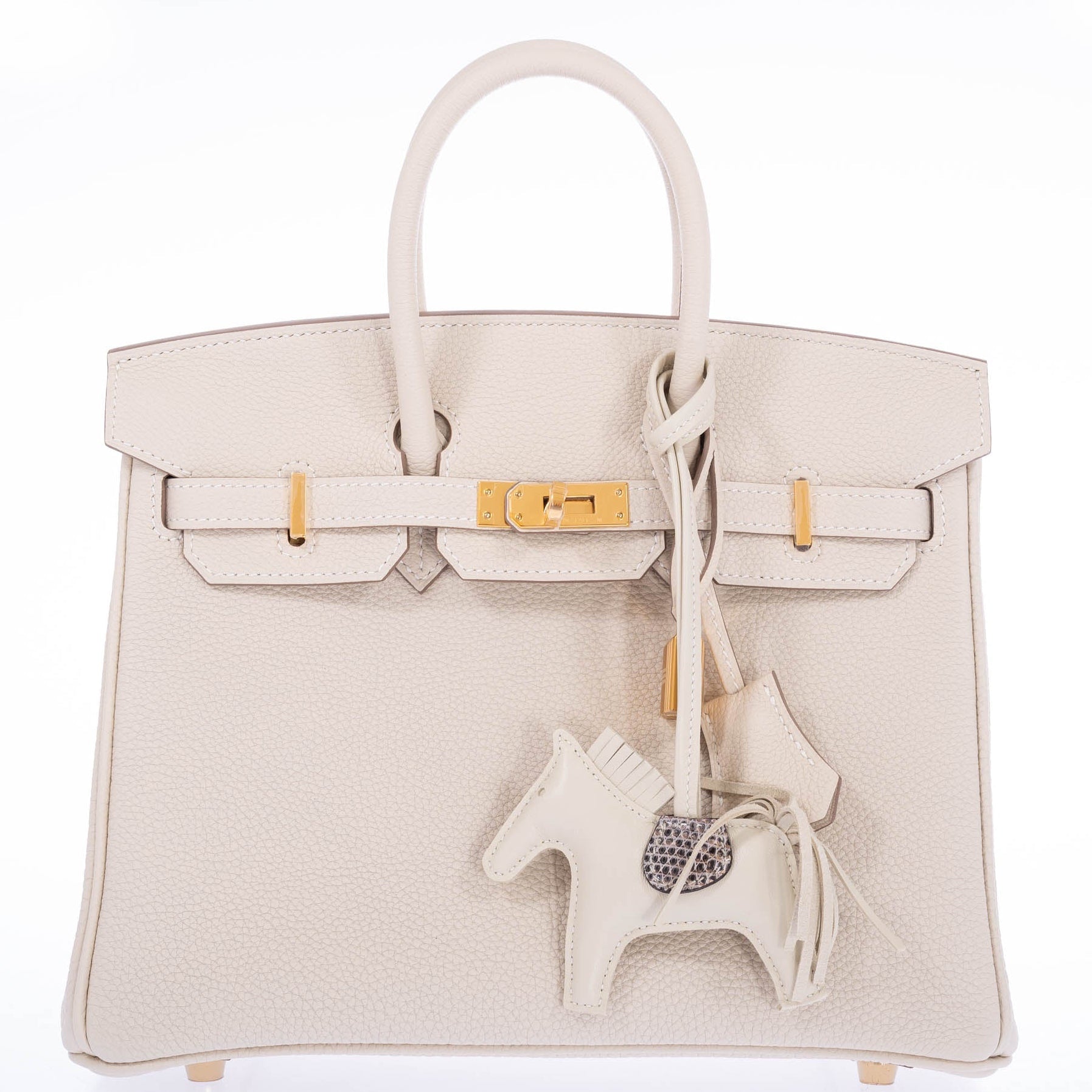Hermès Birkin 25 Craie Togo Gold Hardware