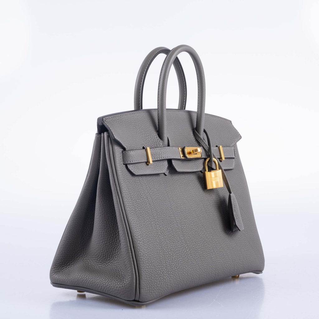 Hermès Birkin 25 Gris Meyer Togo Gold Hardware