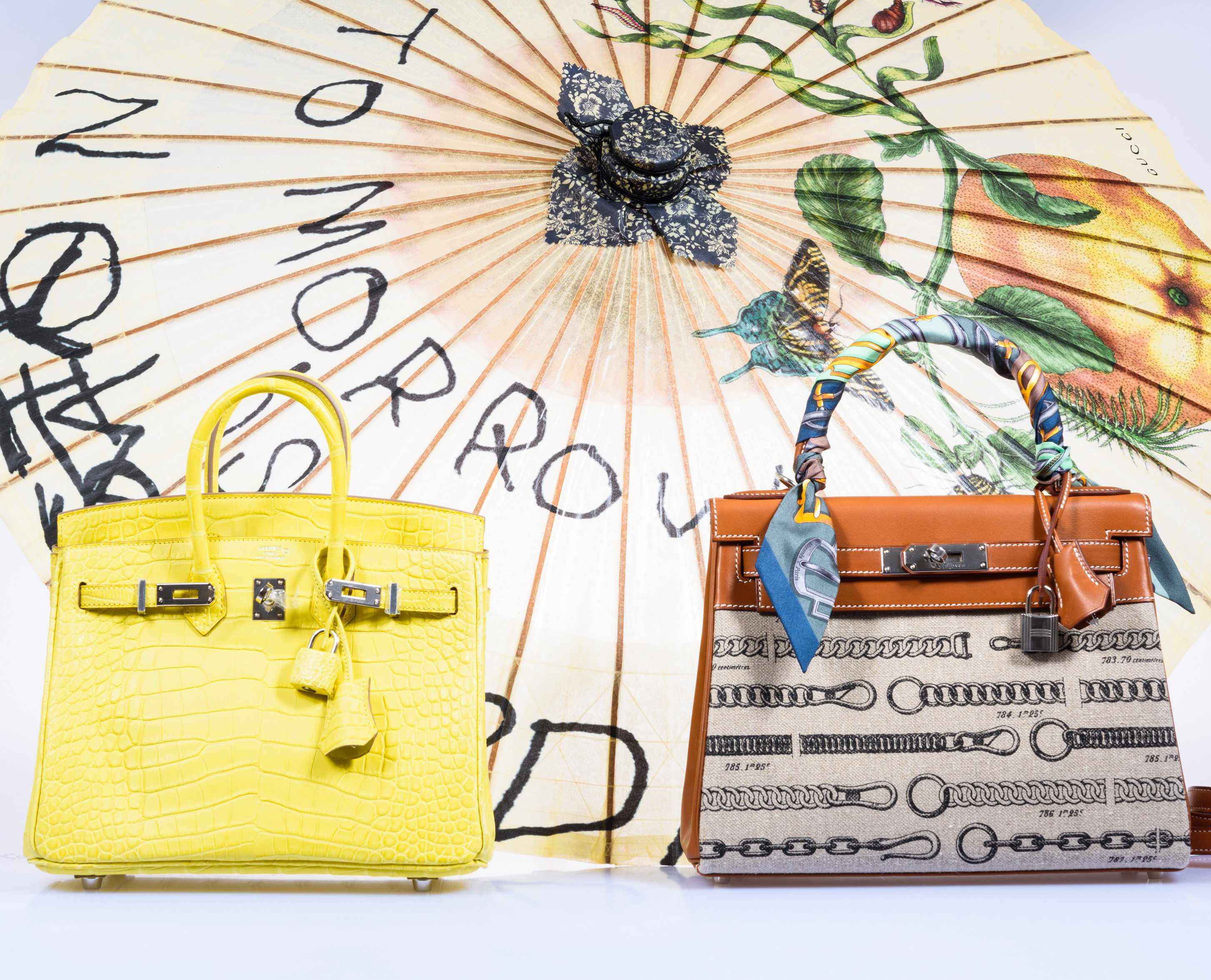 Hermès Birkin 25 Lime Yellow Matte Alligator Palladium Hardware - 2018, C