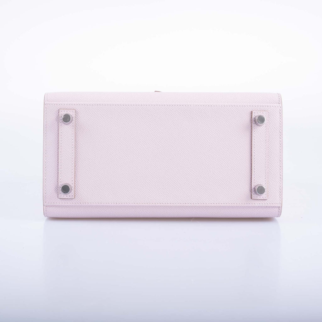 Hermès Birkin 25 Sellier Mauve Pale Epsom Palladium Hardware
