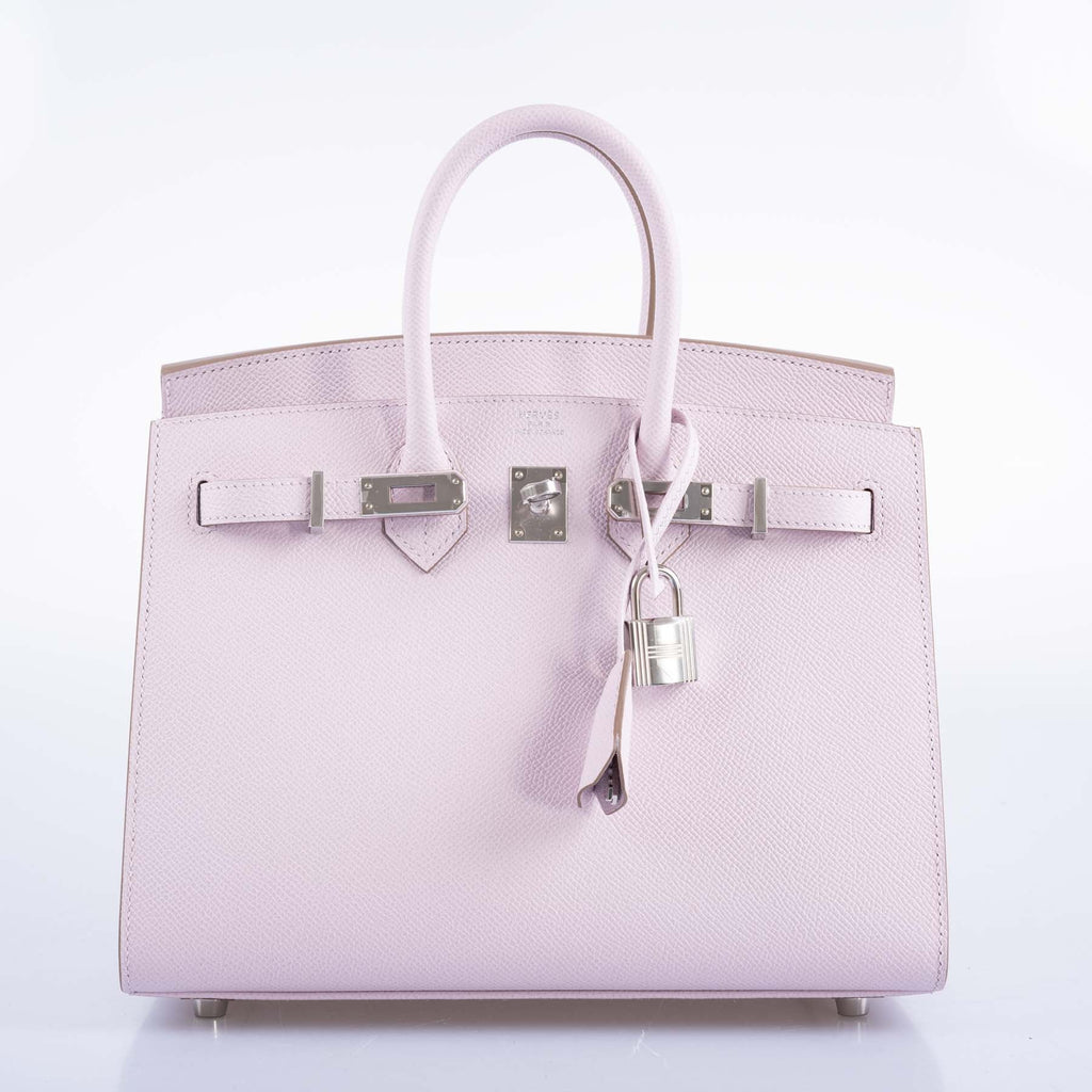 Hermès Birkin 25 Sellier Mauve Pale Epsom Palladium Hardware