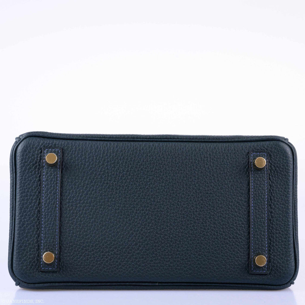 Hermès Birkin 25 Vert Rousseau Togo Gold Hardware