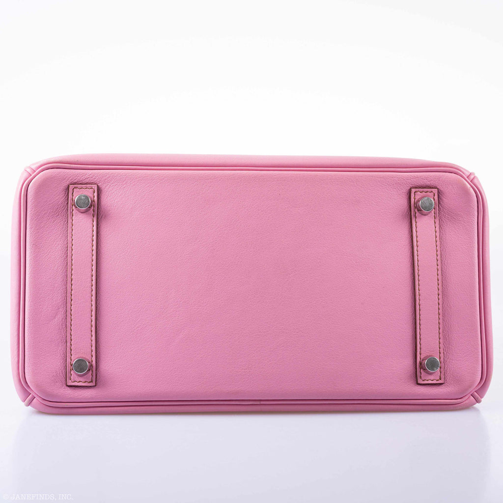 Hermès Birkin 30 5P Bubblegum Pink Swift Palladium Hardware