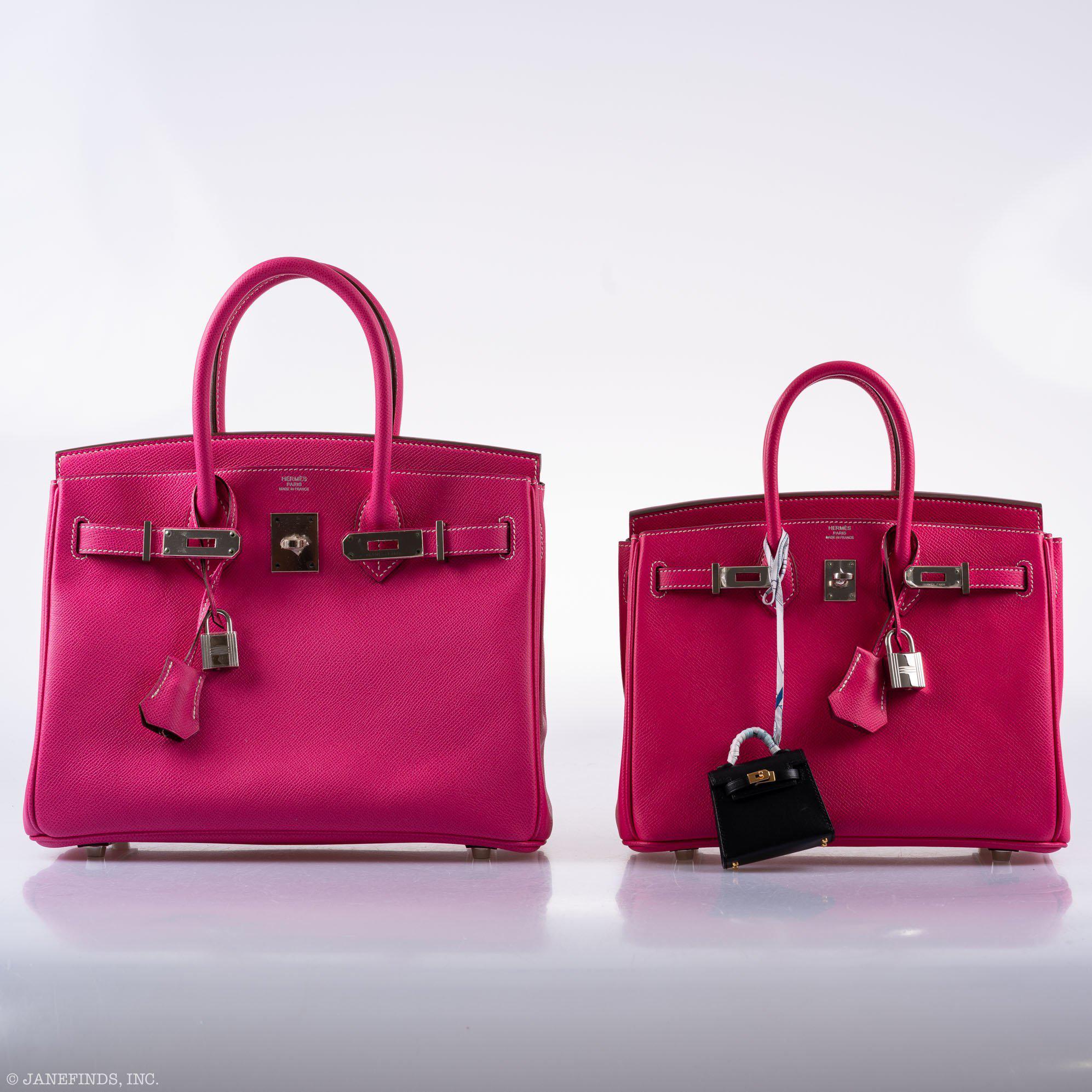 Hermès Birkin 30 Candy Collection Rose Tyrien & Rubis Epsom Palladium Hardware