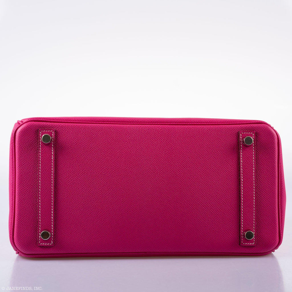 Hermès Birkin 30 Candy Collection Rose Tyrien & Rubis Epsom Palladium Hardware