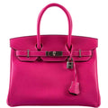 Hermès Birkin 30 Candy Collection Rose Tyrien & Rubis Epsom Palladium Hardware