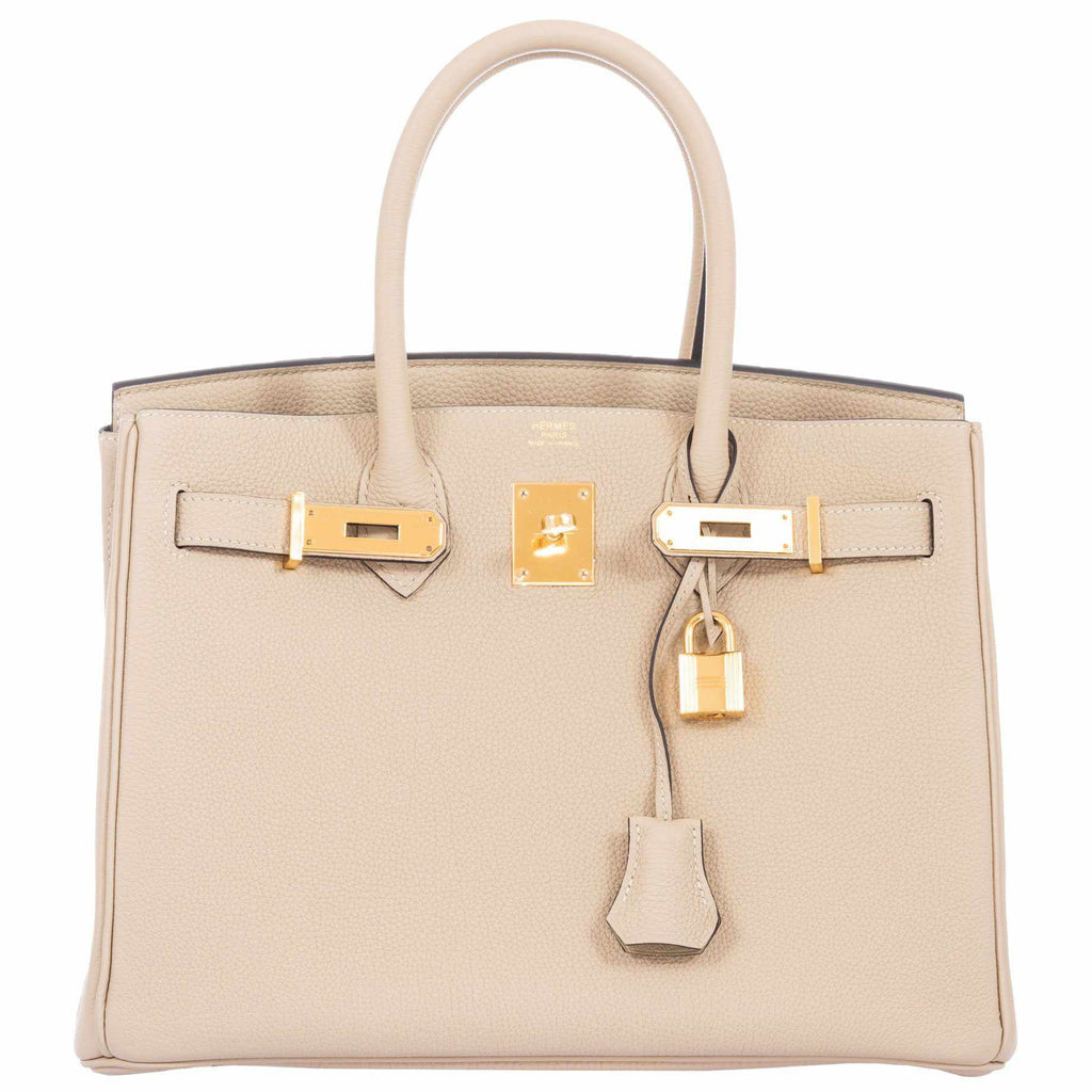 Hermès Birkin 30 Craie Togo Rose Gold Hardware