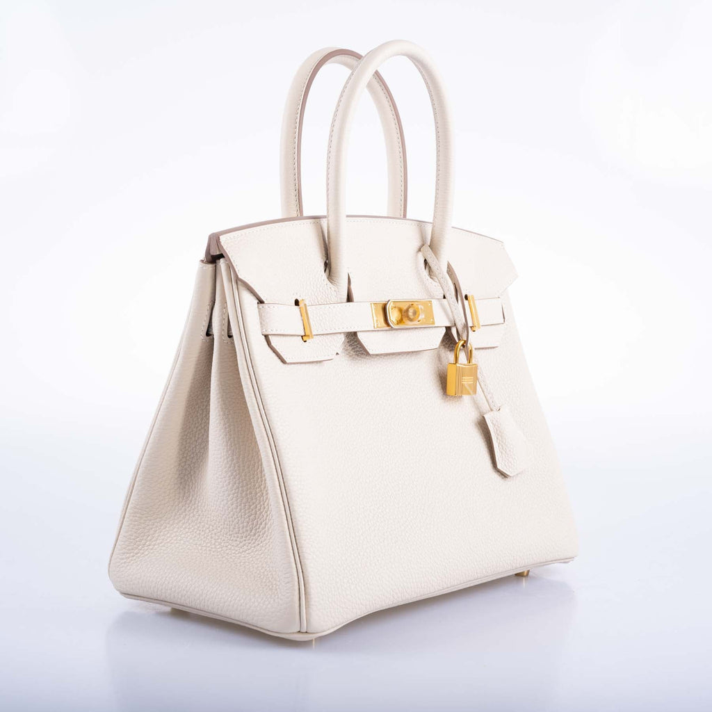 Hermès Birkin 30 Craie Togo with Gold Hardware