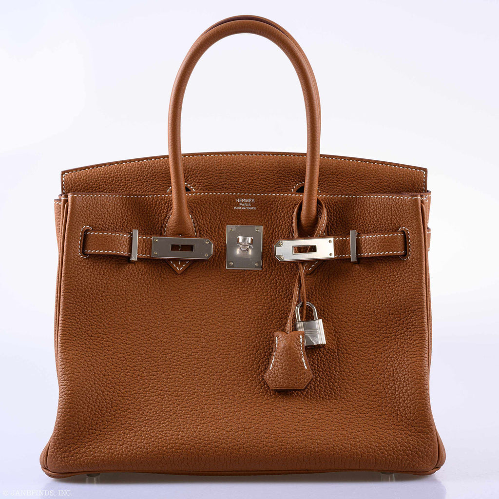 Hermès Birkin 30 Gold Togo Palladium Hardware
