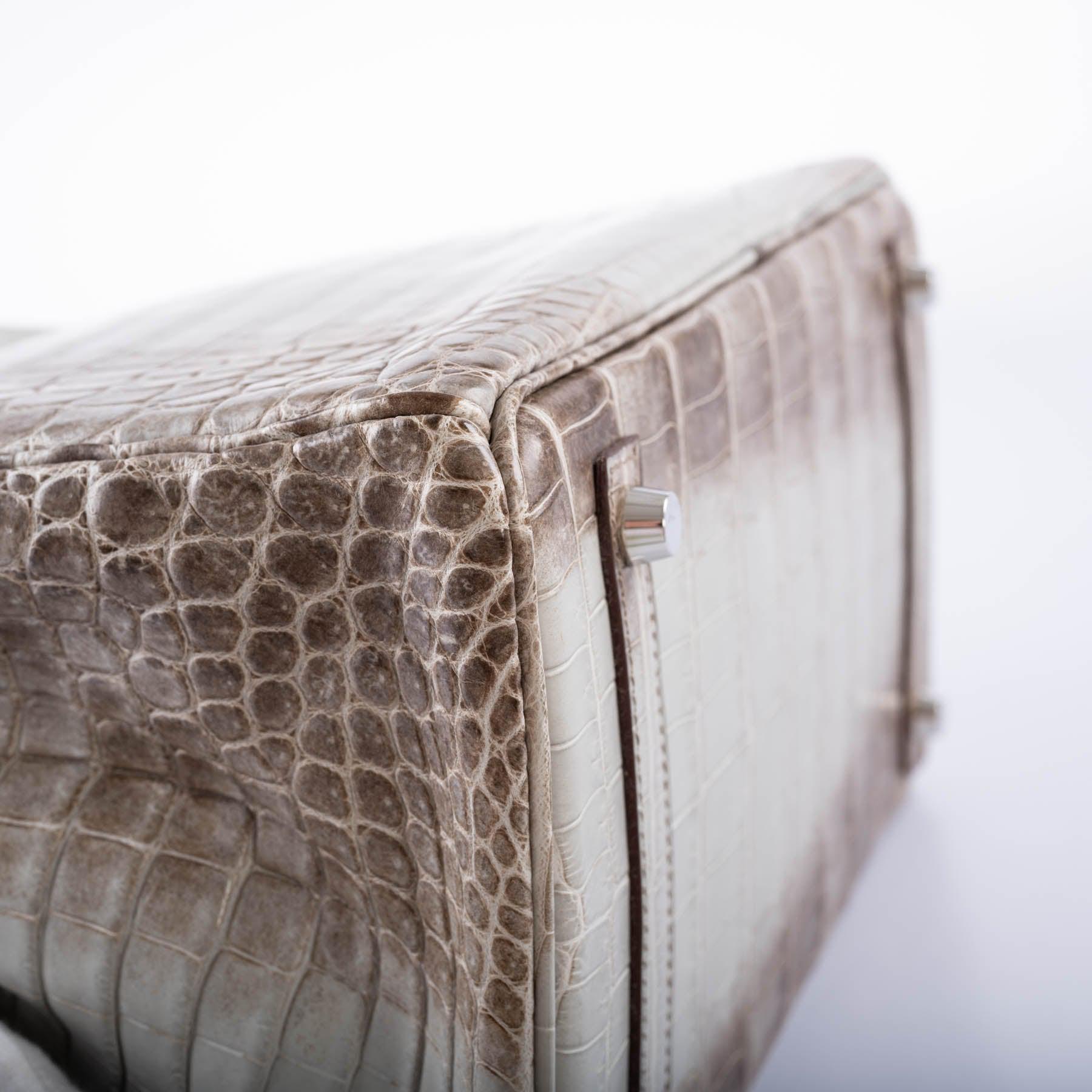 Hermès Birkin 30 Gris Cendre Himalaya Matte Niloticus Crocodile Palladium Hardware