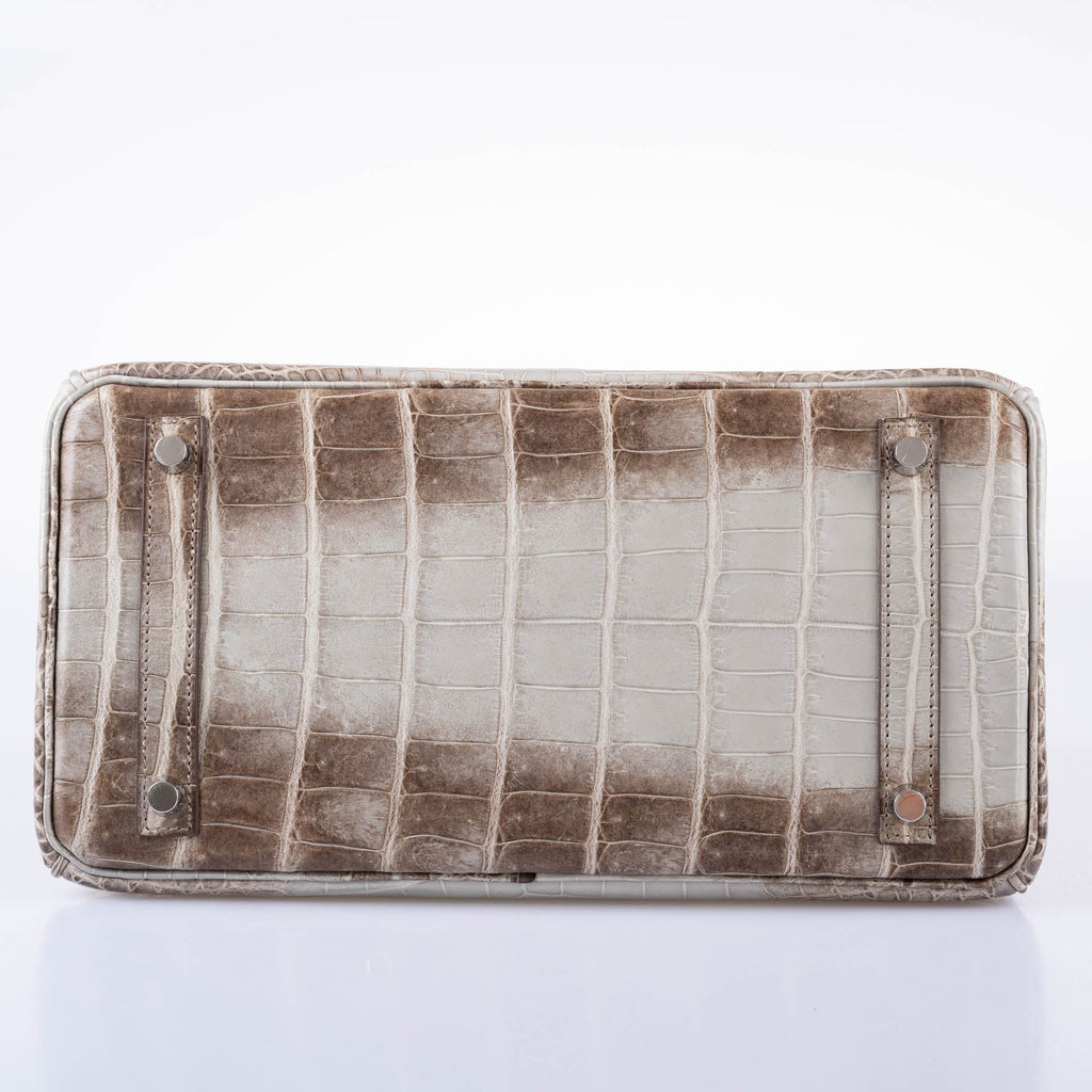 Hermès Birkin 30 Gris Cendre Himalaya Matte Niloticus Crocodile Palladium Hardware