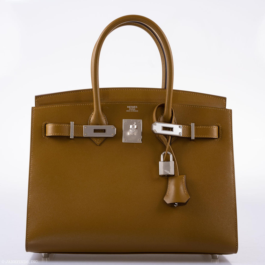 Hermès Birkin 30 Sellier Bronze Doré Madame Palladium Hardware