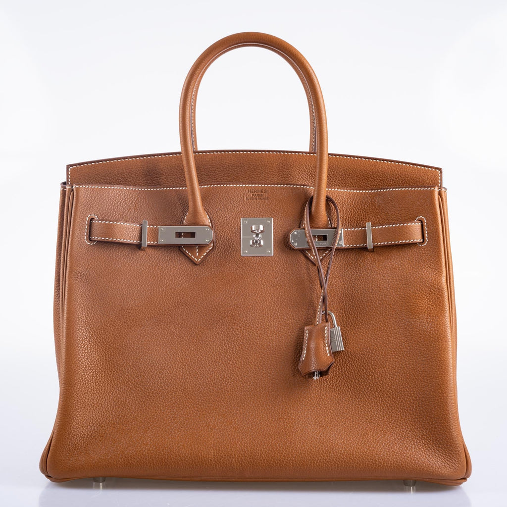 Hermès Birkin 35 Barenia Faubourg Palladium Hardware