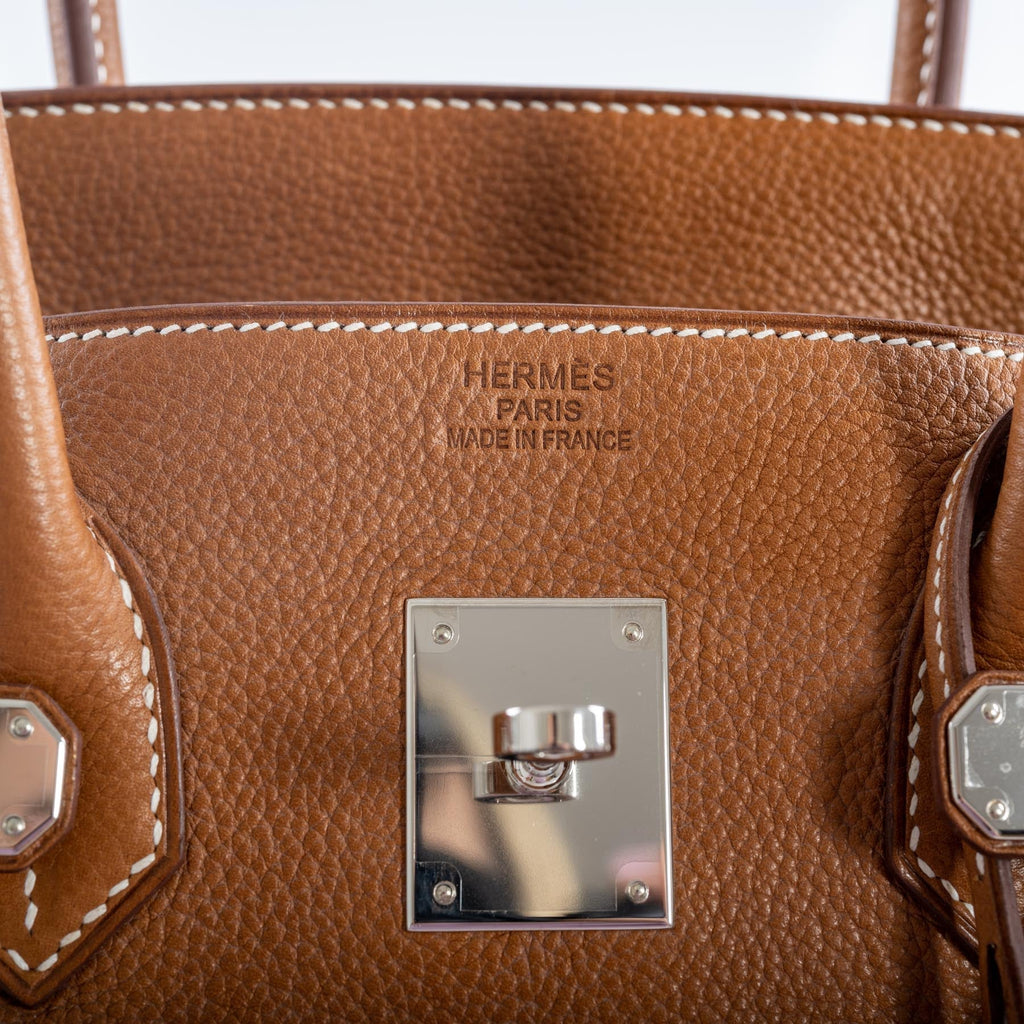 Hermès Birkin 35 Barenia Faubourg Palladium Hardware