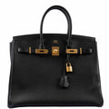 Hermès Birkin 35 Black Epsom Gold Hardware