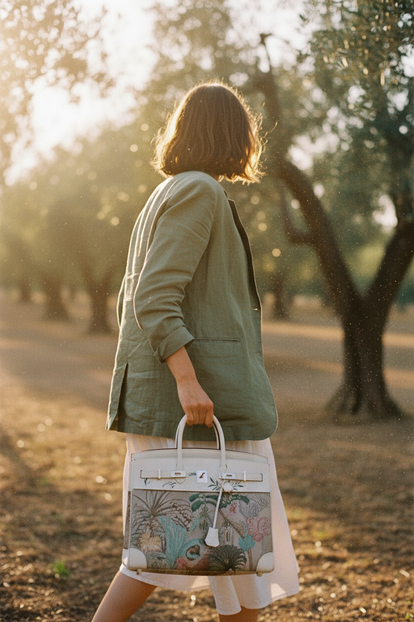 Hermès Birkin 35 Faubourg Tropical Blanc Swift Palladium Hardware