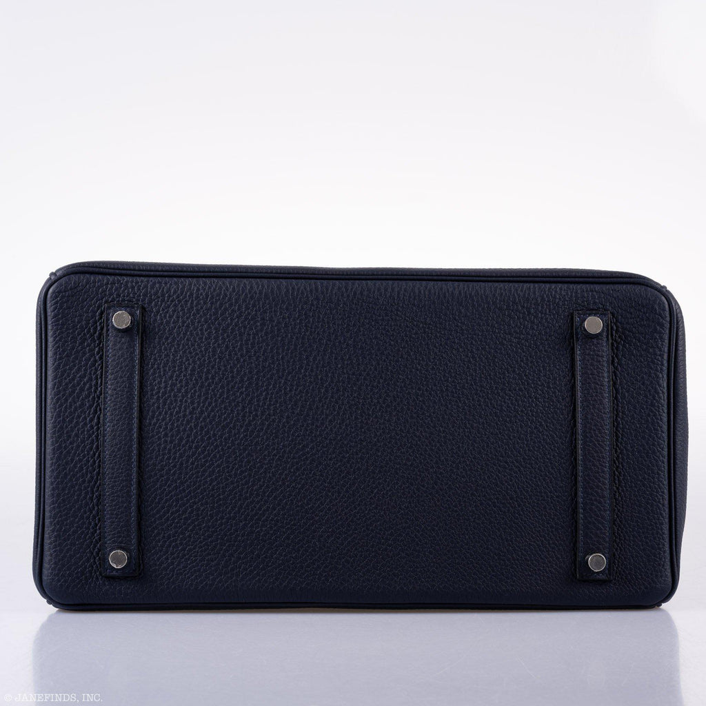 Hermès Birkin 35 HSS Blue Nuit Outside & Gris Etain Inside Togo Palladium Hardware