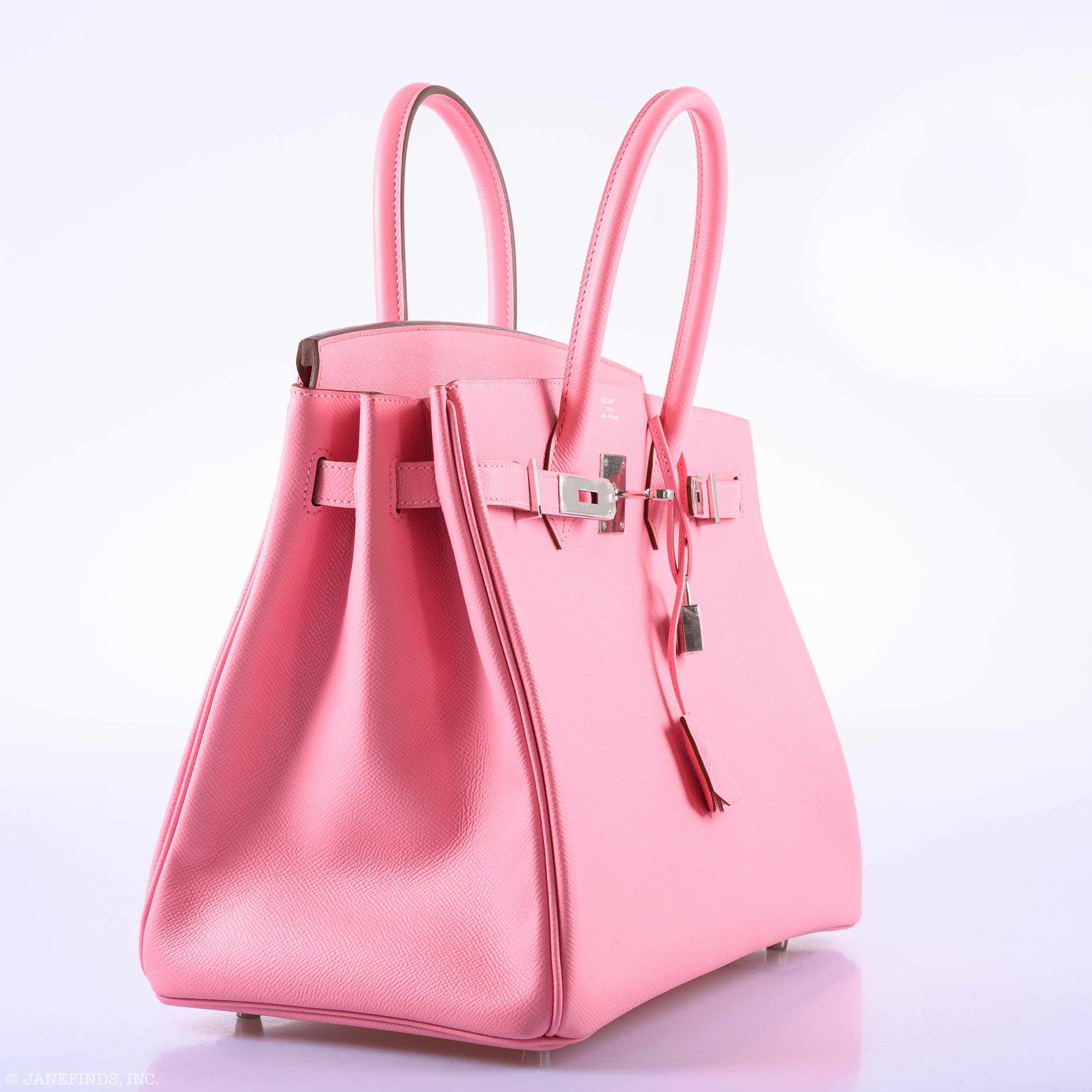 Hermès Birkin 35 Rose Confetti Epsom Palladium Hardware - T