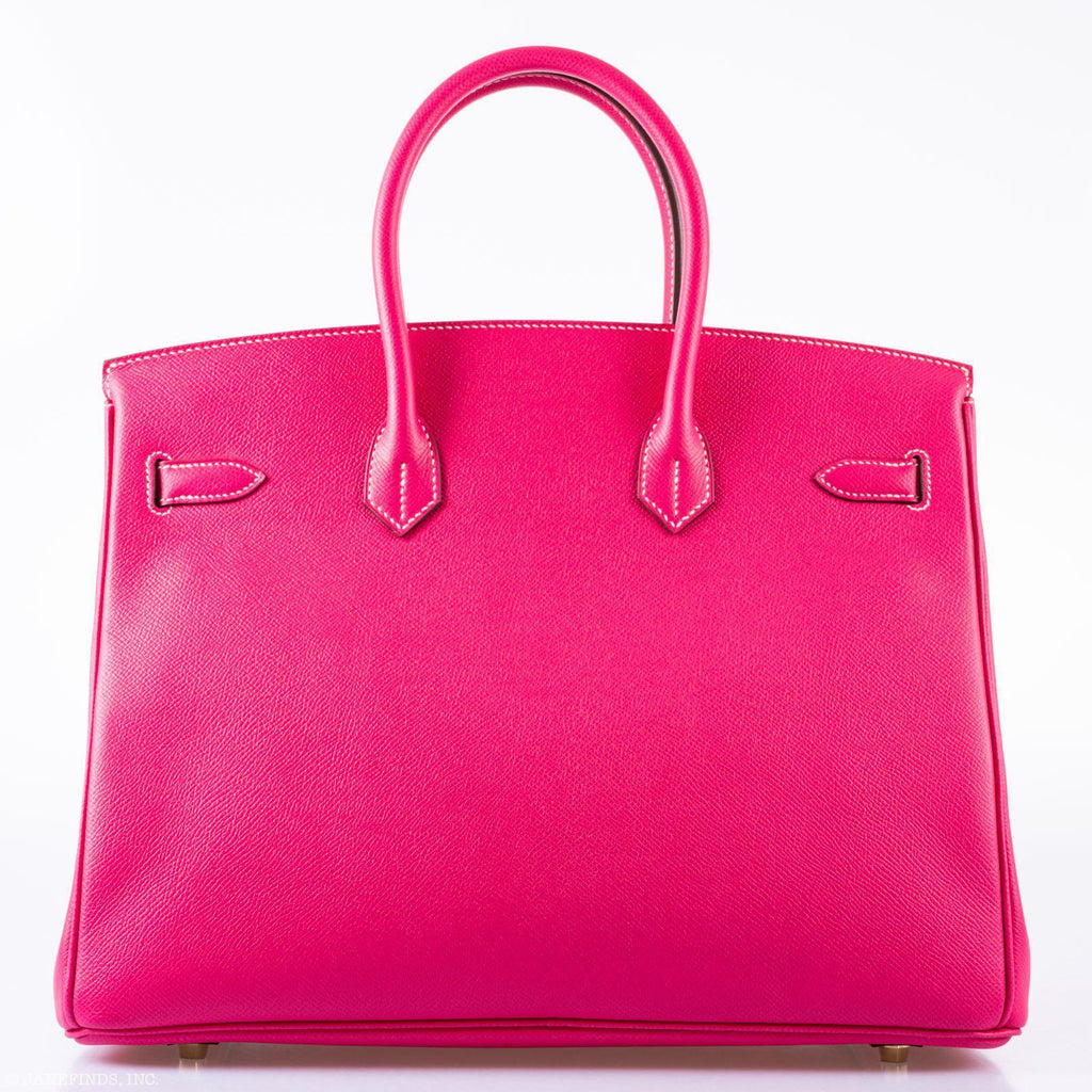 Hermès Birkin 35 Rose Tyrien Epsom Gold Hardware