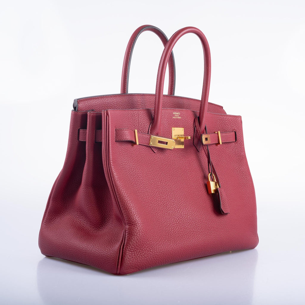 Hermès Birkin 35 Rouge Grenat Togo Gold Hardware