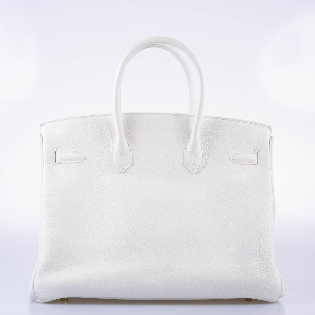 Hermès Birkin 35 White White Clemence Gold Hardware - 2016, X