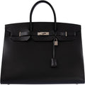 Hermès Birkin 40 Sellier Noir Vache Hunter Palladium Hardware
