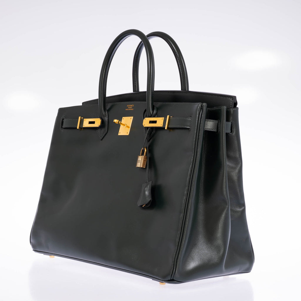 Hermès Birkin 40 Vert Anglais Box Calf Gold Hardware