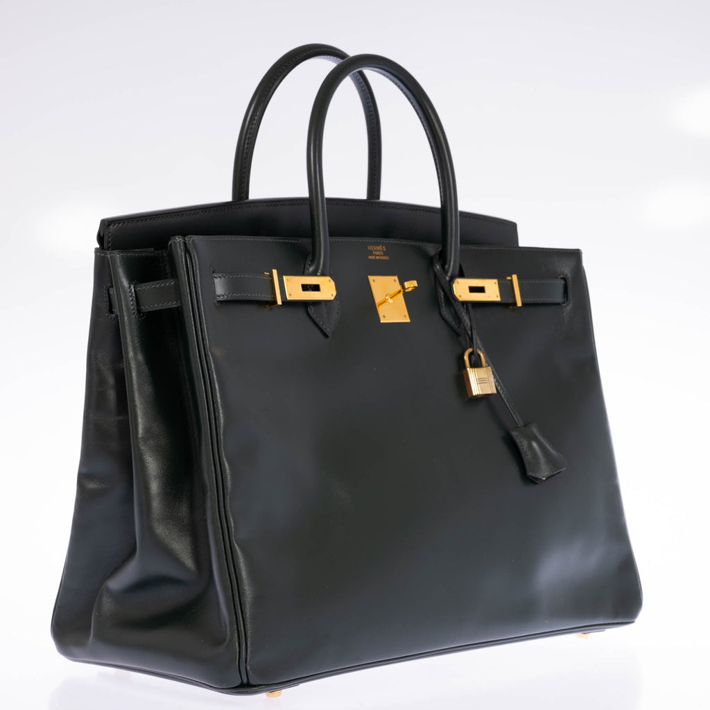 Hermès Birkin 40 Vert Anglais Box Calf Gold Hardware