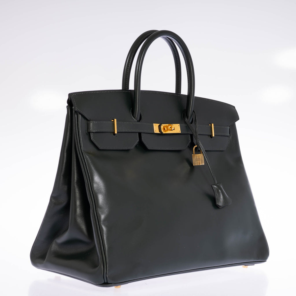 Hermès Birkin 40 Vert Anglais Box Calf Gold Hardware