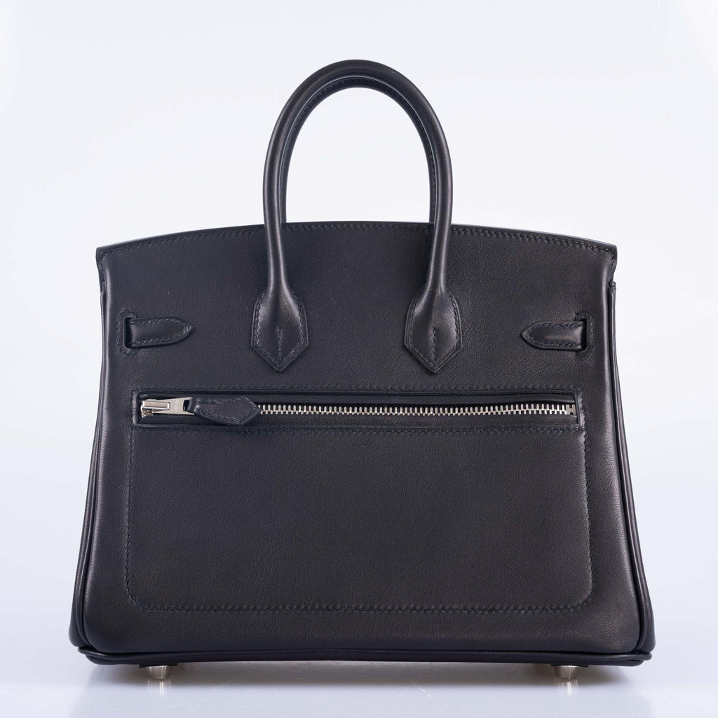 Hermès Birkin Rock 25 Noir Volupto Palladium Hardware