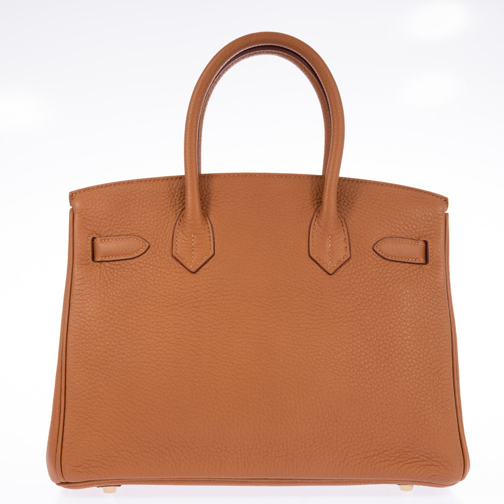 Hermès Club Birkin 30 Gold Clémence & Marron d'Inde Leather & Ficelle Lizard Permabrass Hardware