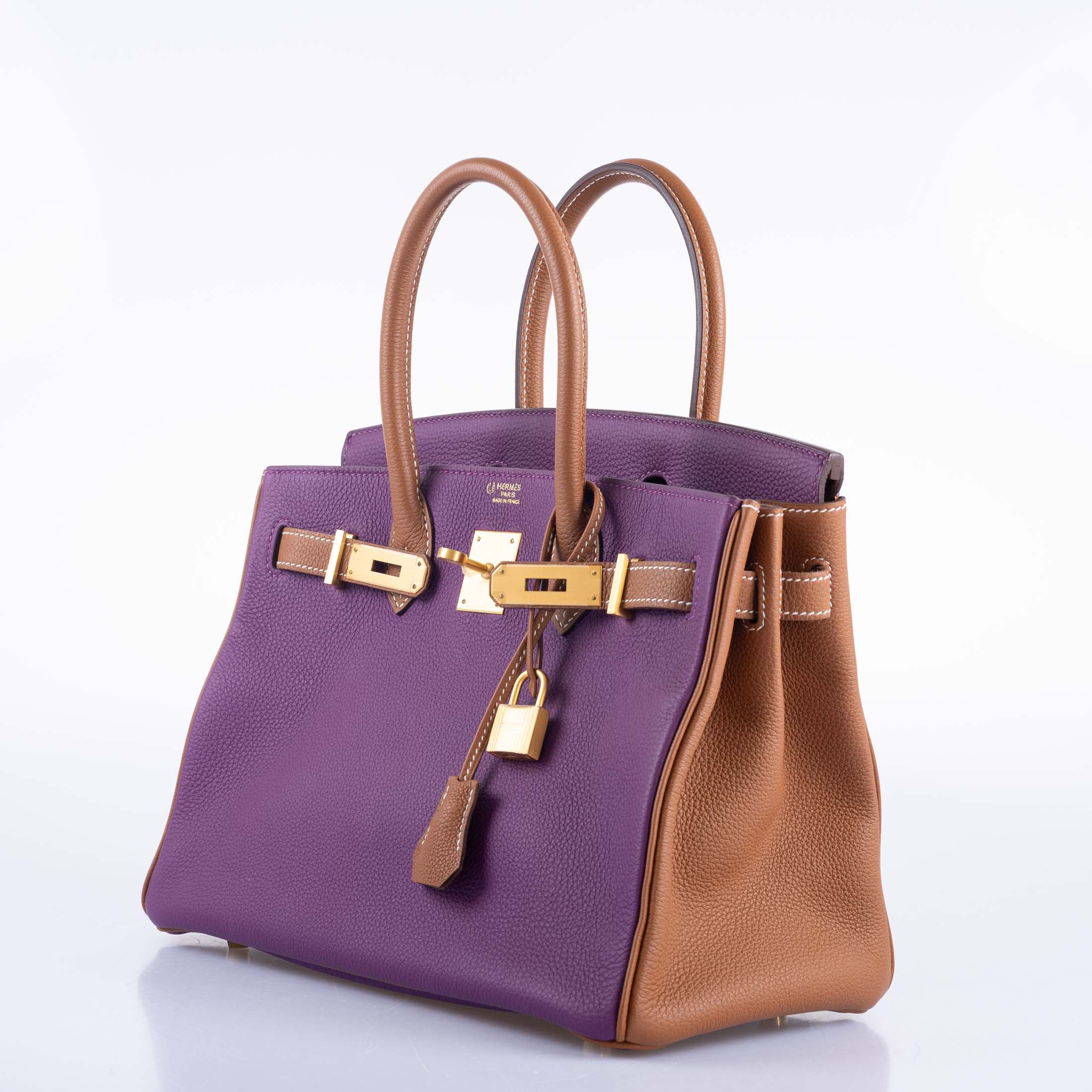 Hermès HSS Birkin 30 Anemone & Gold Togo with Gold Hardware