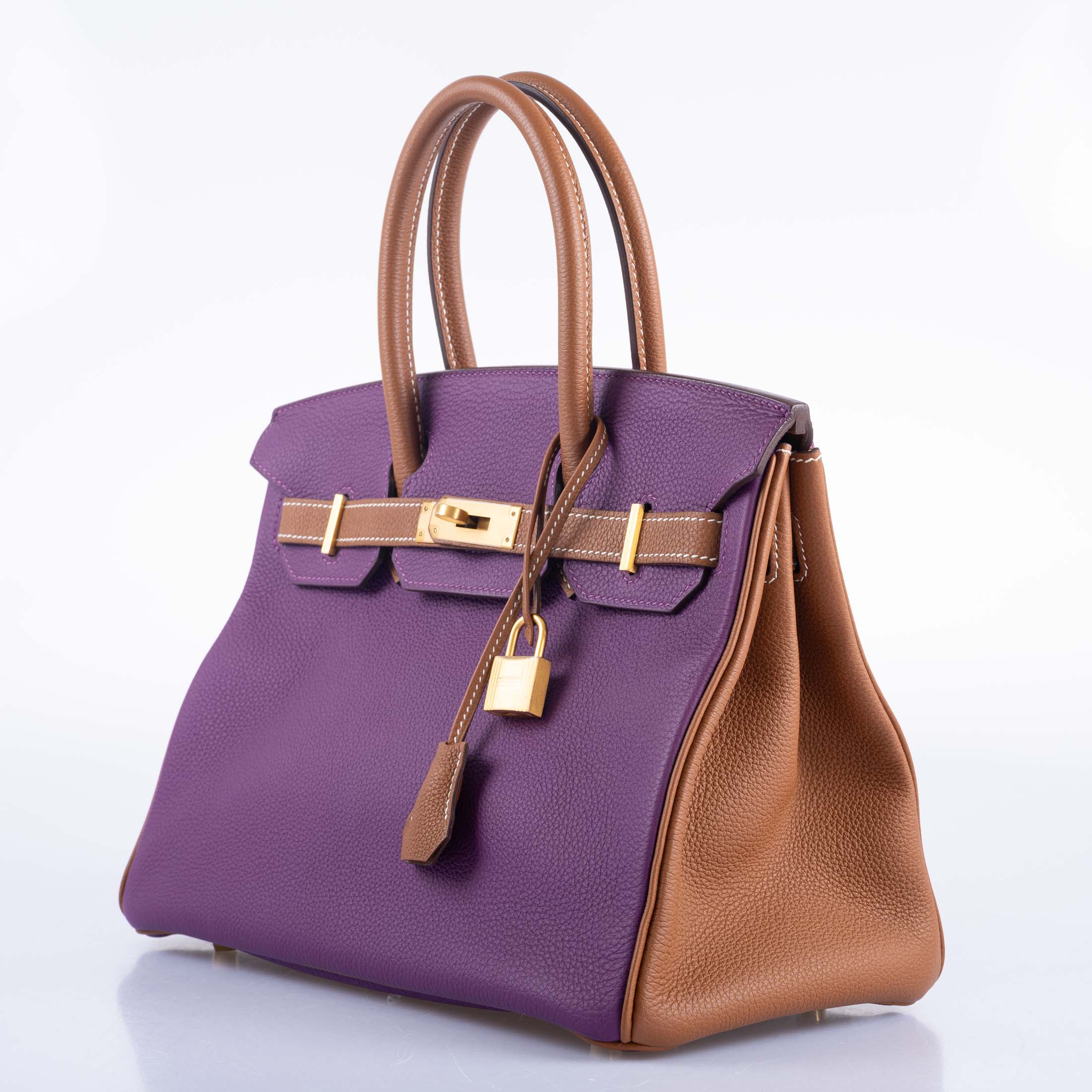 Hermès HSS Birkin 30 Anemone & Gold Togo with Gold Hardware