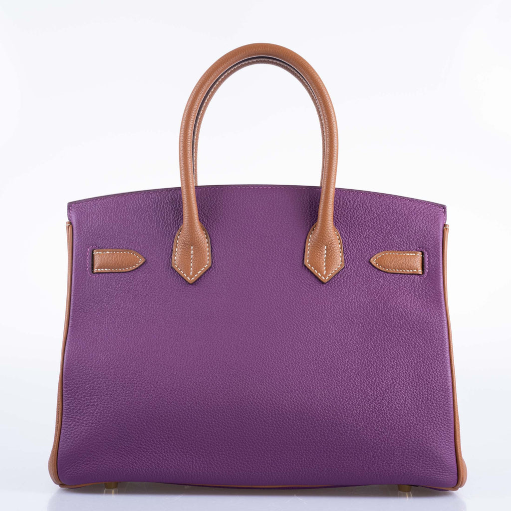Hermès HSS Birkin 30 Anemone & Gold Togo with Gold Hardware