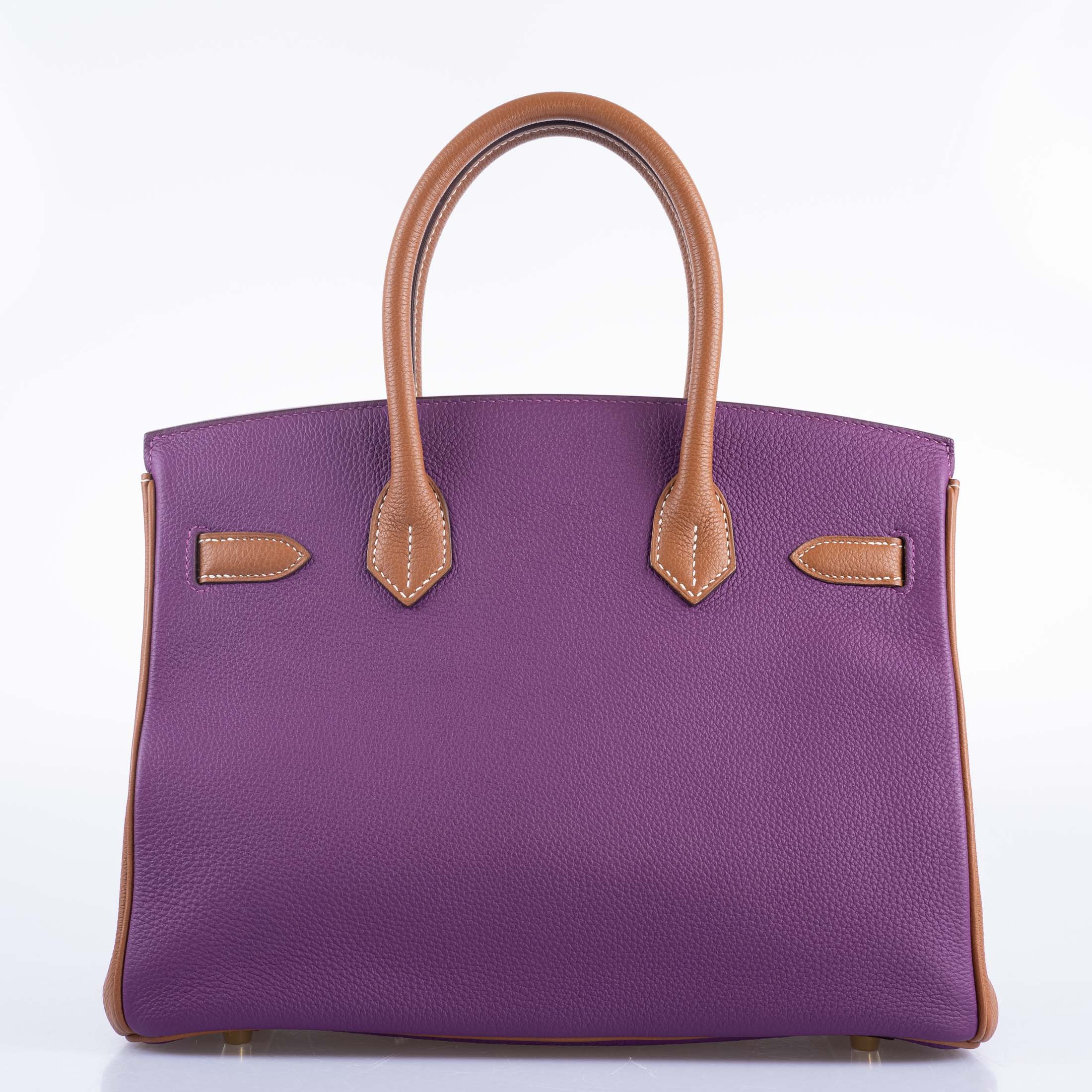 Hermès HSS Birkin 30 Anemone & Gold Togo with Gold Hardware