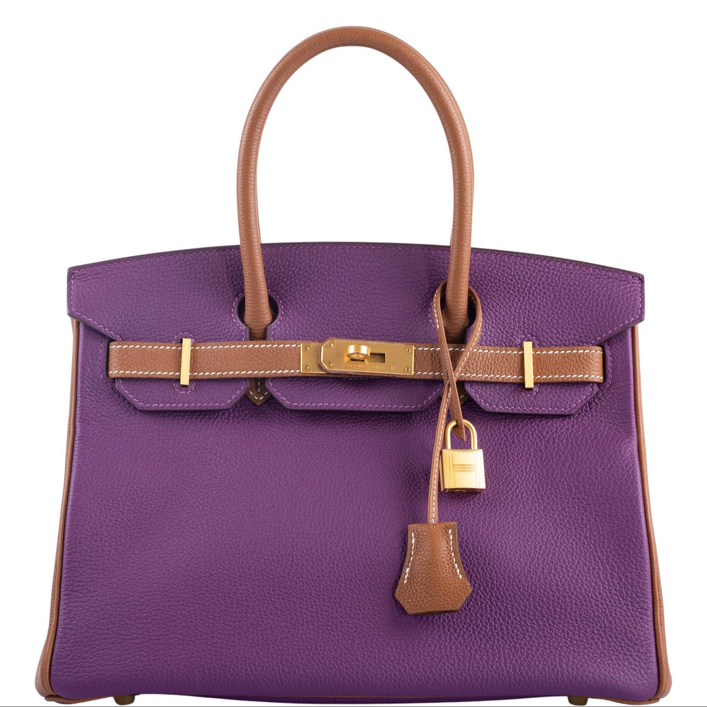 Hermès HSS Birkin 30 Anemone & Gold Togo with Gold Hardware