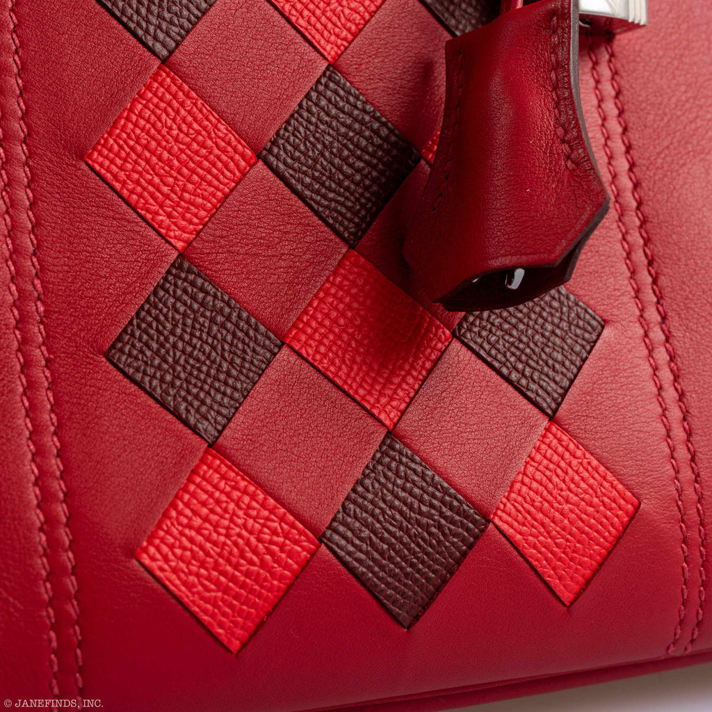Hermès Tressage Birkin 30 Rouge de Coeur Swift, Rouge H & Piment Epsom Palladium Hardware - 2019, D