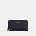 Coach Long Zip Around Wallet Gold Midnight
