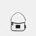 Coach Stadium Swinger Bag Silver Black