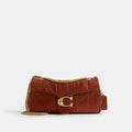 Coach Tabby Shoulder Bag 26 With Quilting Brass Pecan