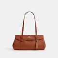 Coach Bridget Flap Shoulder Bag Gold Tan