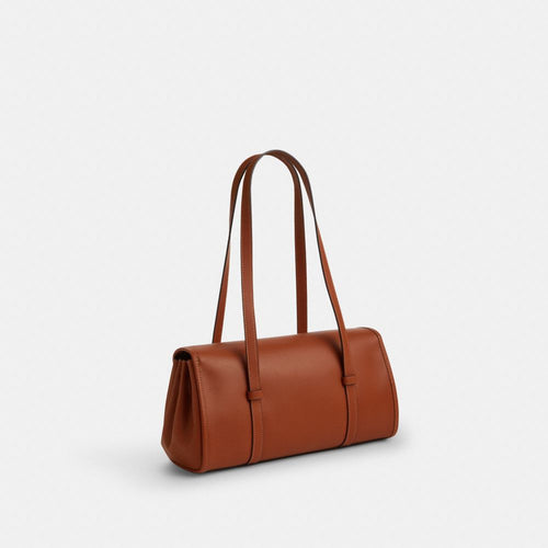 Coach Bridget Flap Shoulder Bag Gold Tan