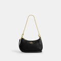 Coach Teri Mini Crossbody Bag With Quilting Gold Black