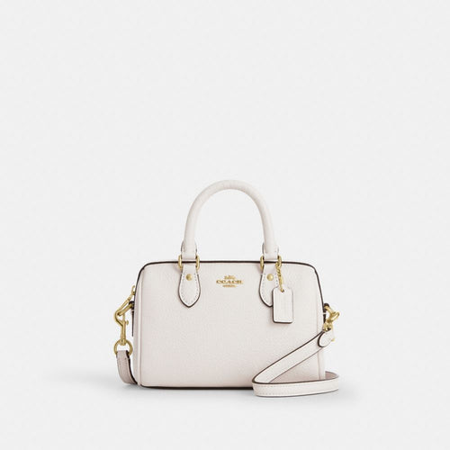 Coach Mini Rowan Crossbody Bag Gold Chalk